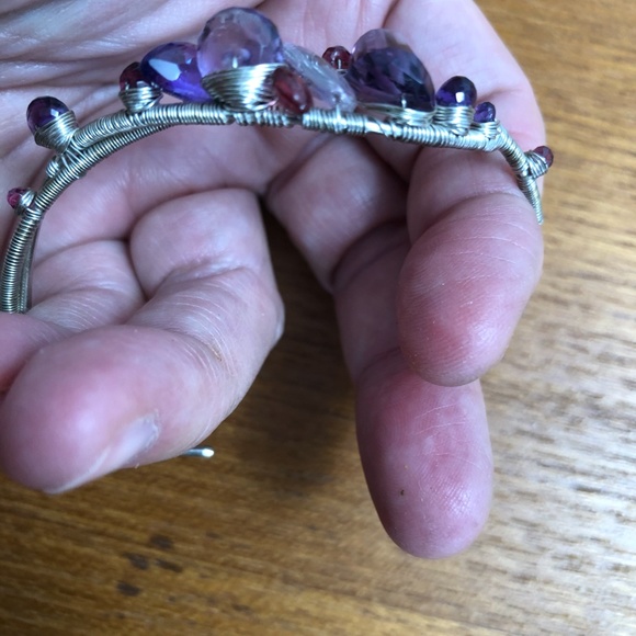 NEW Gorgeous Gemstone Sterling Silver Bracelet - Picture 4 of 8